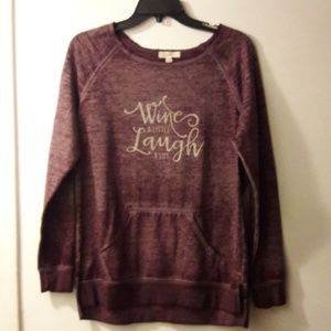 Heathered, thin sweatshirt